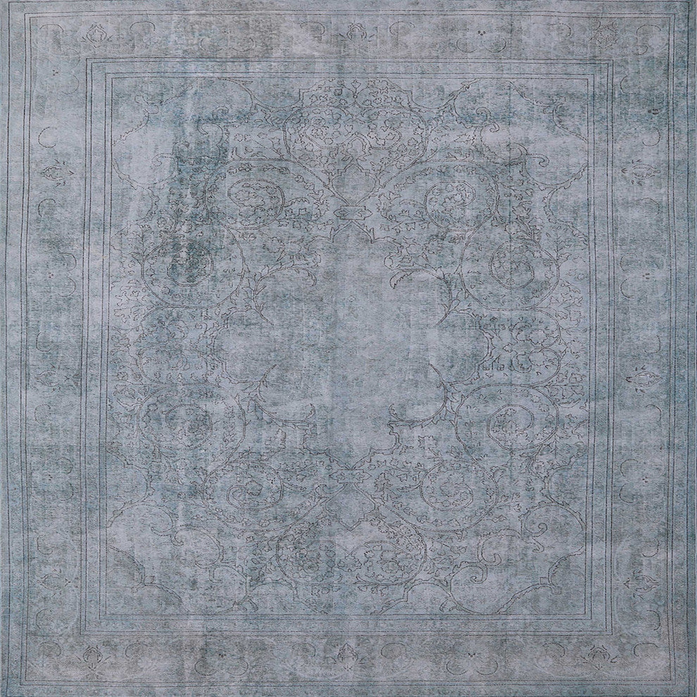 Ahgly Company Indoor Square Mid-Century Modern Area Rugs, 4' Square