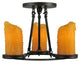 14 Wide Carpathian 3 Light Semi-Flushmount