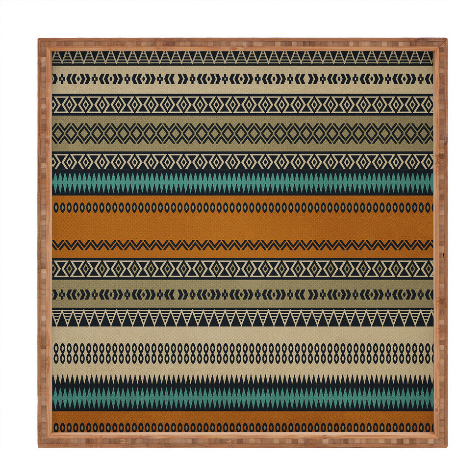 Deny Designs Viviana Gonzalez Textures Abstract 18 Square Tray