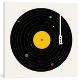 "Music Everywhere" by Florent Bodart, Canvas Print, 26"x26"