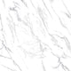 VICTORIA Extendable High Gloss Dining Table, White Marble/White