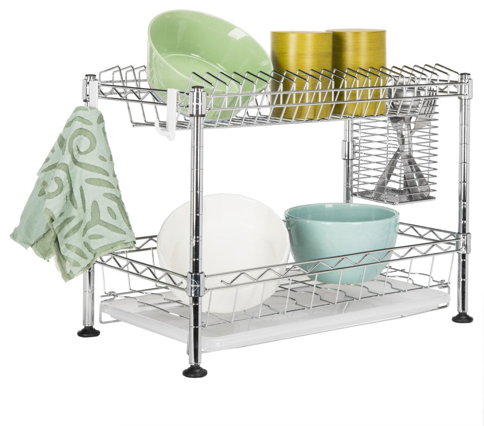 Brooklyn 24" Adjustable Dish Rack, Chrome