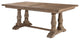 Rustic Pine Architectural Baluster Dining Room Table, Farmhouse Cottage Wood