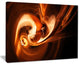 "Fractal Smoke Texture Brown" Abstract Digital Art Canvas Print