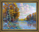 Gustave Loiseau The River in Autumn Framed Premium Canvas Print, 20"x25"