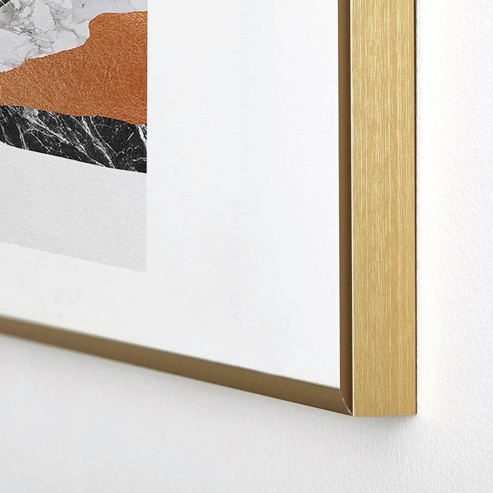 Orara Studio Marble Landscape I Metal Framed Art Print