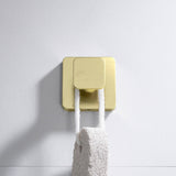 Blaze Bathroom Towel & Robe Hook, Set of 2, Brushed Gold