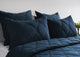 Casi 100% Belgian Flax Linen  Midnight Blue Euro Sham by Kosas Home