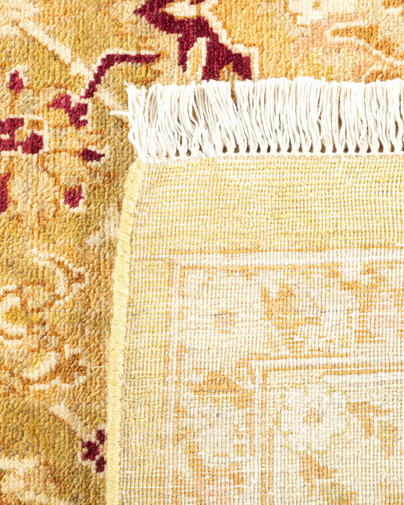 Mogul, One-of-a-Kind Hand-Knotted Runner Green, 6'3"x13'1"