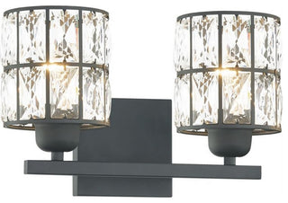 Gibson 2-Light Bath Vanity, Matte Black