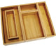 Lipper Bamboo Drawer Organizer Ajustable 5 Piece Set
