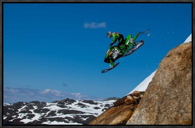 "Free Fall" Framed Canvas Giclee by Christian Otnes, 23x15"