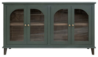 Celtic Solid Wood Console / TV Stand / Sideboard - 71" - Green