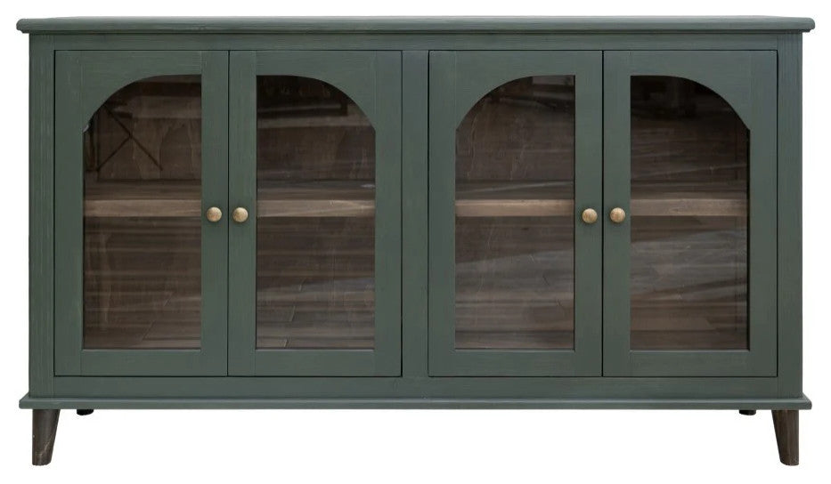 Celtic Solid Wood Console / TV Stand / Sideboard - 71" - Green