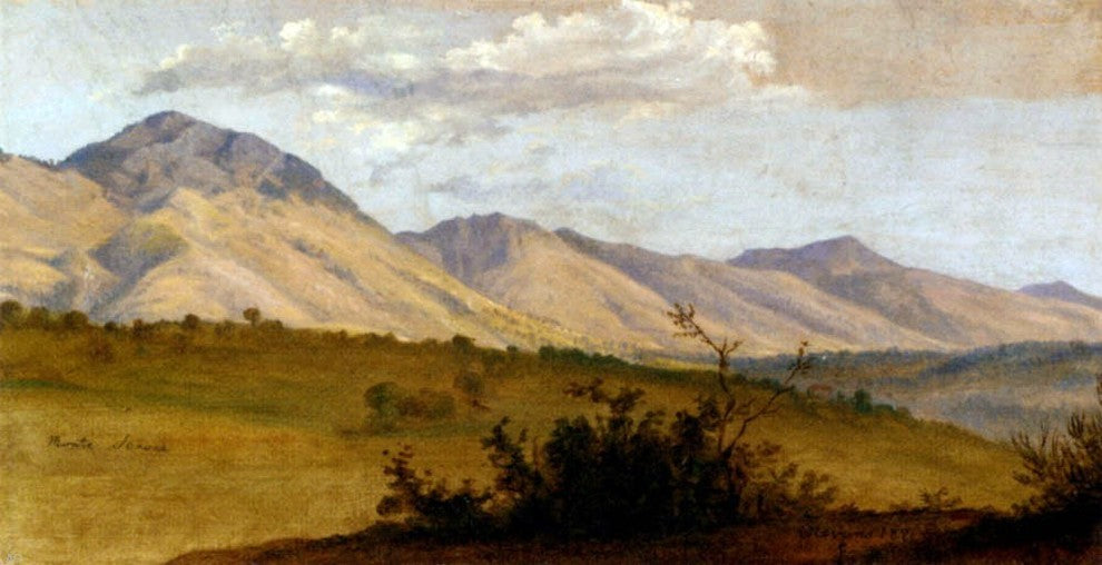 Florian Grospietsch A View Of Monte Serone And Monte Ernici Gallery Wrap Canvas