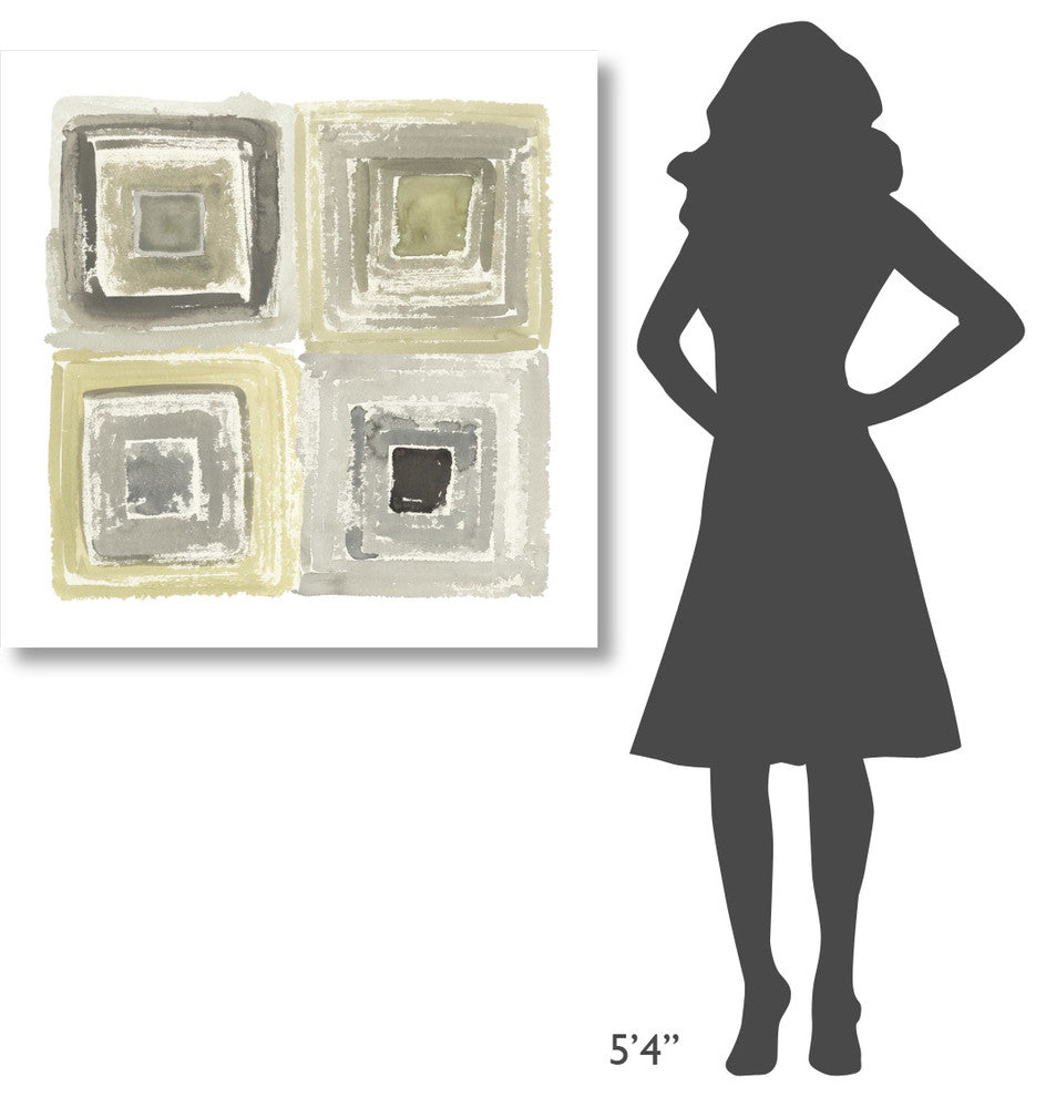 "Tunnels IV" Digital Paper Print by Shirley Novak, 38"x38"