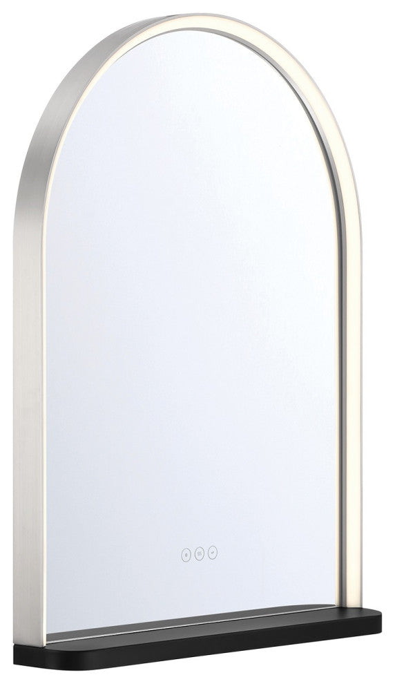 Serin, Mirror, 24"x32", Satin Nickel-Black Mix
