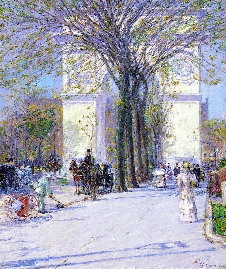 Frederick Childe Hassam Washington Arch- Spring Wall Decal