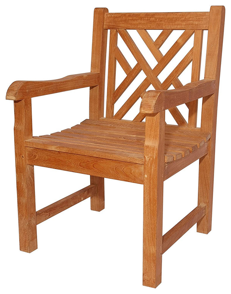 Anderson Teak Patio Lawn Garden Furniture Vilano Dining Armchair (Set of 2)