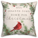 Hearts Come Home For Christmas 6 20x20 Spun Poly Pillow