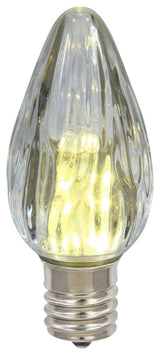 F15 Pure White Plastic Led Flame 25/Box
