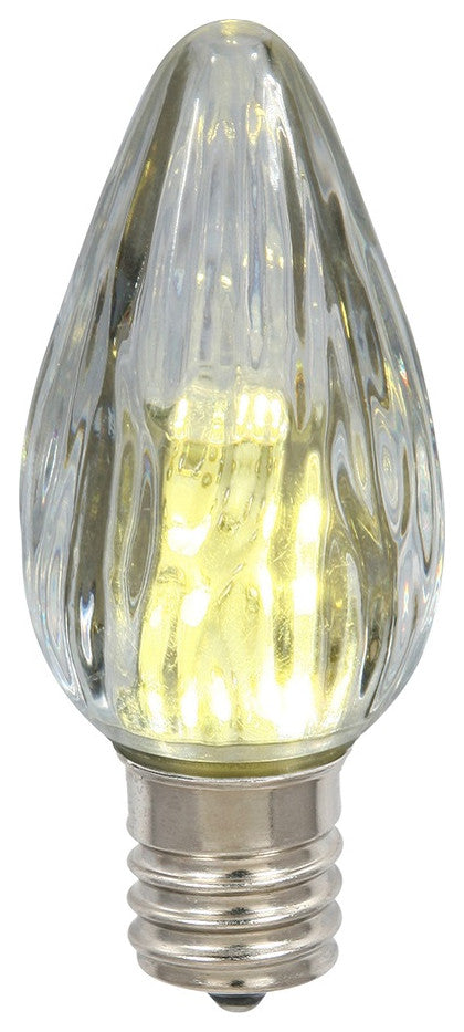 F15 Pure White Plastic Led Flame 25/Box