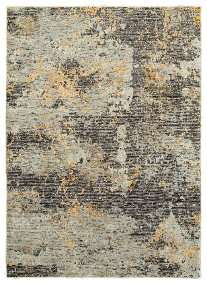 Oriental Weavers Evolution Grey/ Gold Abstract Indoor Area Rug 10'X13'2"