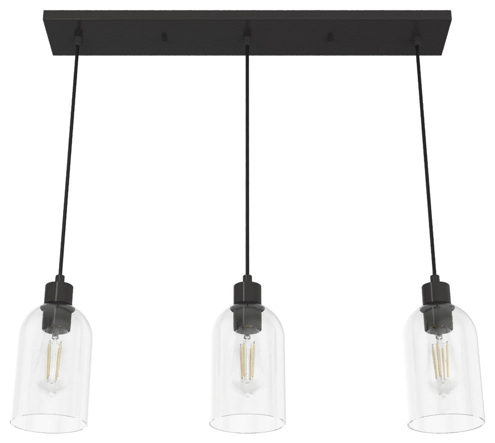 Hunter Lochemeade Noble Bronze 3 Light Cluster Ceiling Light Fixture
