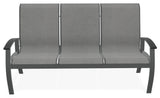 Belle Isle Sling 3-Seat Outdoor Sofa, Alloy/Graphite
