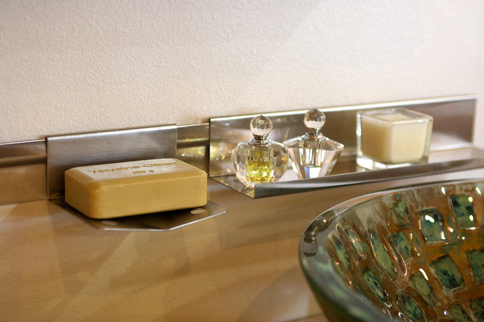 Soap dish, Stainless Steel, wall mount, modern, removable for sterilization