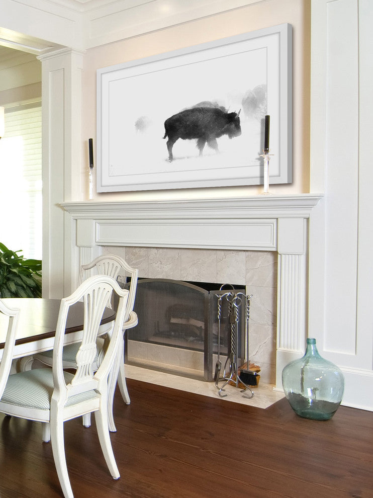Marmont Hill, "Buffalo Mist" Framed Painting Print, 45x30