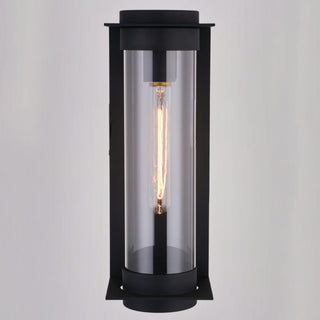 Brighton Park 14"H Outdoor Wall Light Textured Black