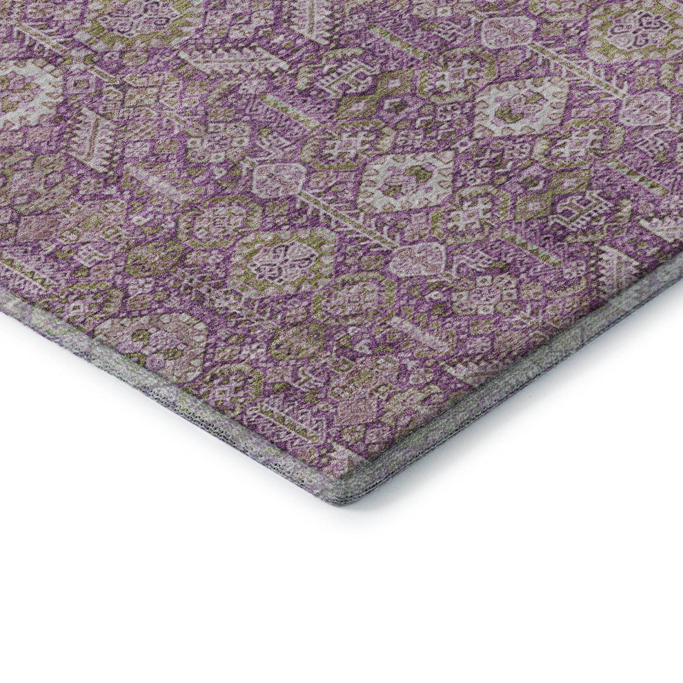 Premium Machine Washable Mayfield AMF574 Lavender 3' x 5' Rug