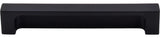 Top Knobs TK276 Modern Metro 5 Inch Center to Center Cup Cabinet - Flat Black