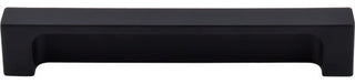 Top Knobs TK276 Modern Metro 5 Inch Center to Center Cup Cabinet - Flat Black