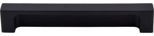 Top Knobs TK276 Modern Metro 5 Inch Center to Center Cup Cabinet - Flat Black