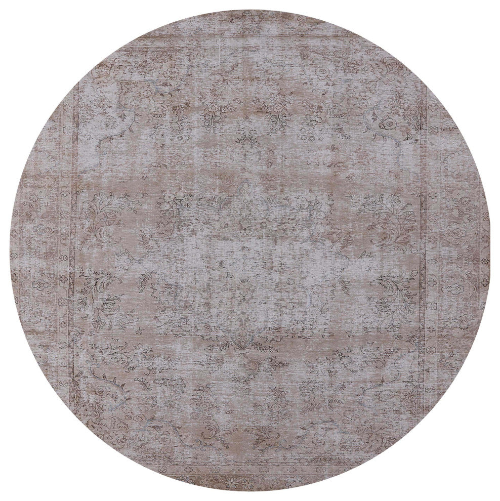 Ahgly Company Indoor Round Mid-Century Modern Area Rugs, 7' Round