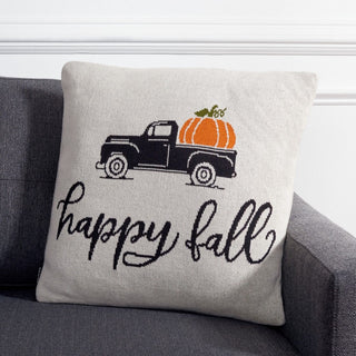 Safavieh Fall Truck Pillow Multi 18" X 18"