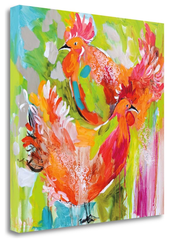 "You Ruffle My Feathers" By Amanda J. Brooks, Giclee on Gallery Wrap Canvas