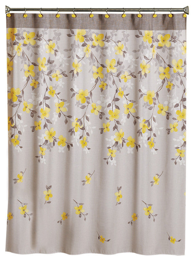 Saturday Knight Spring Garden Floral Shower Curtain