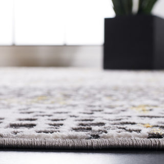 Safavieh Amelia Collection, ALA254 Rug, Charcoal/Gold, 4'5"x6'5"