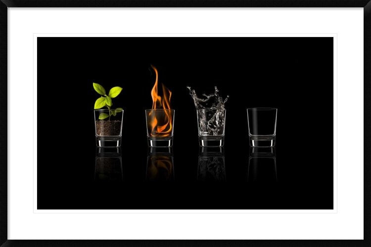 "Elements" Framed Digital Print by Jose Maria Frutos, 38x25"
