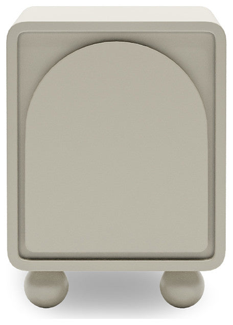Modern Night Stands with Arched Cabinet Door, Ecological Board
