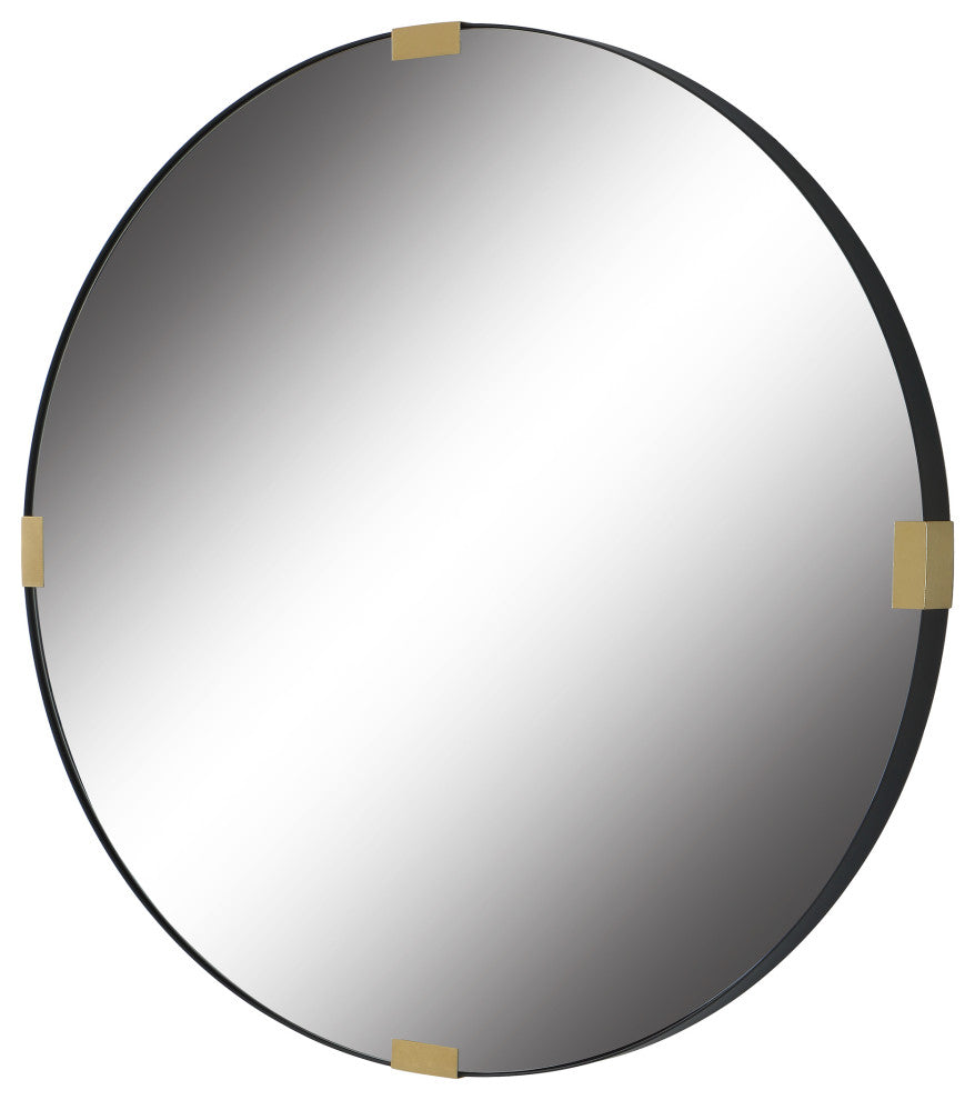 Uttermost Clip Modern Round Mirror