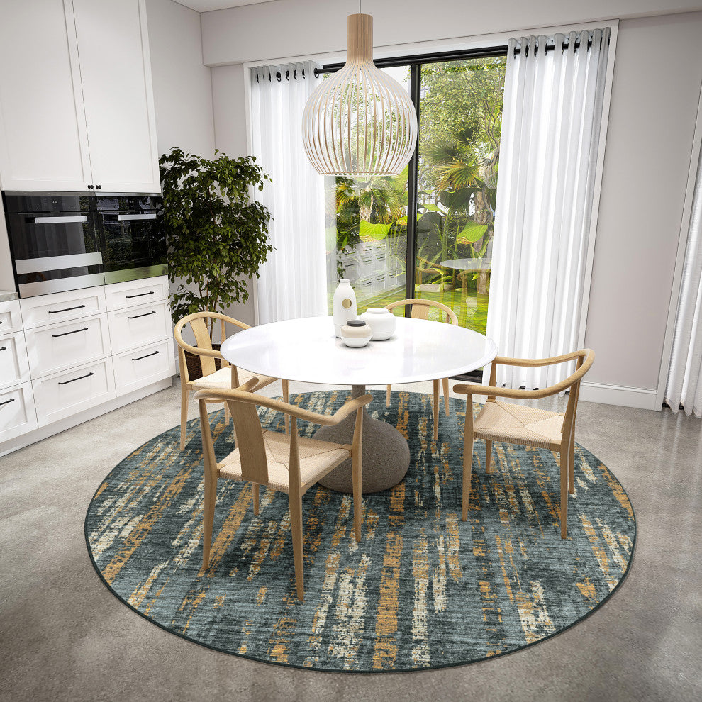 Dalyn Winslow WL6 Charcoal 8'x8' Round Rug