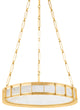 Leda 1 Light Chandelier, Brass