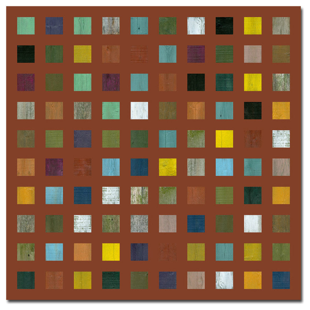 ''Rustic Wooden Abstract VII'' Canvas Art by Michelle Calkins