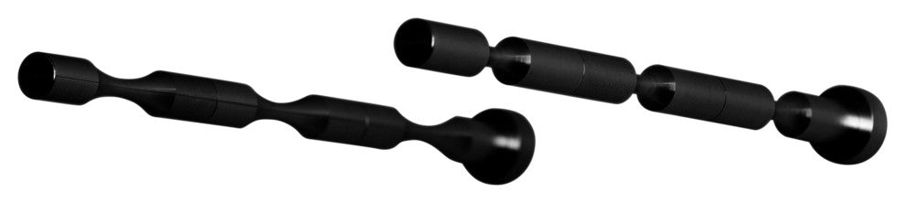 Vino Pins 3-bottle Wall Mounted Wine Rack, Matte Black, Drywall Mounting