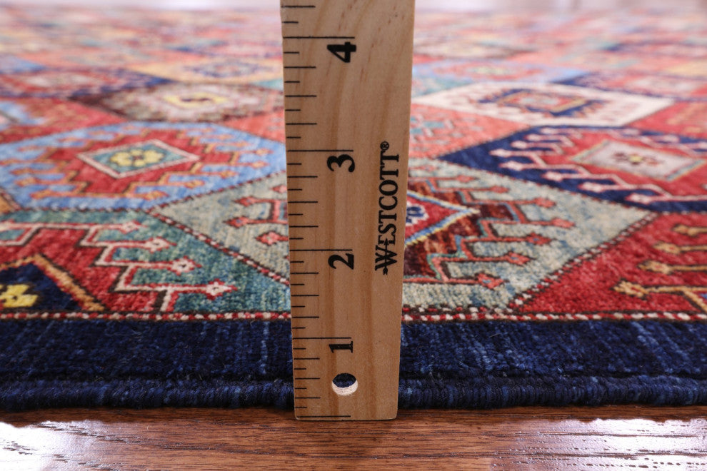5' 10" X 9' 3" Shall Persian Gabbeh Hand Knotted Wool Rug Q5021