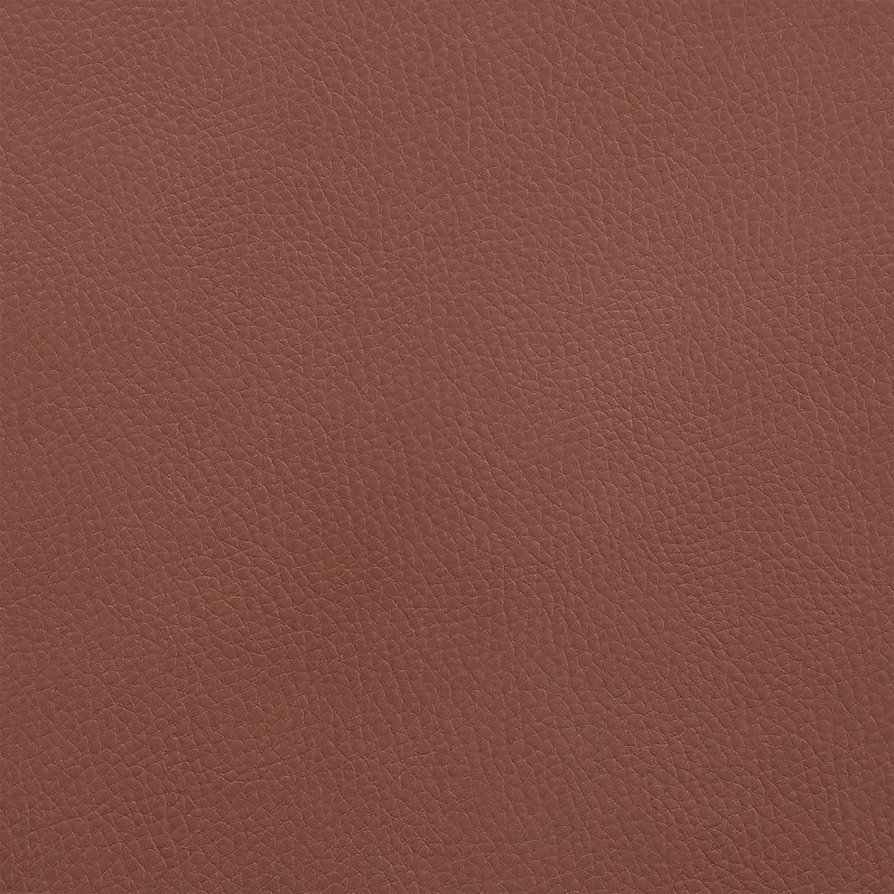 Arabela Faux Leather and Wood Swivel Bar Stool, Brown and Walnut